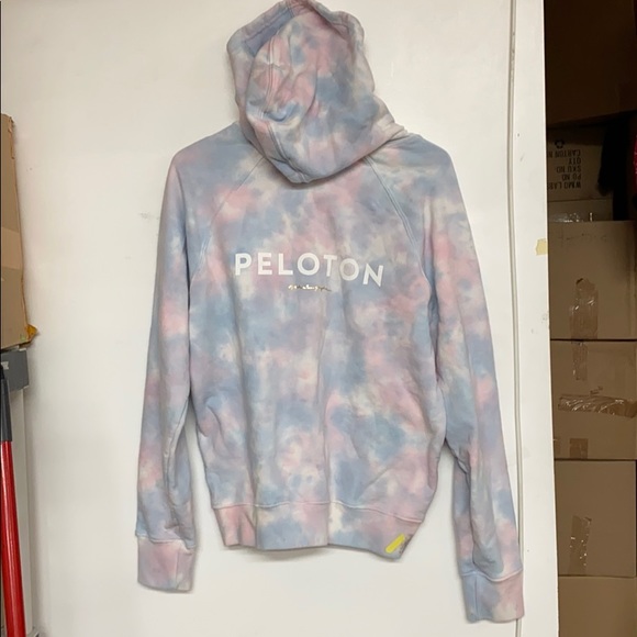 peloton tie dye pullover hoodie